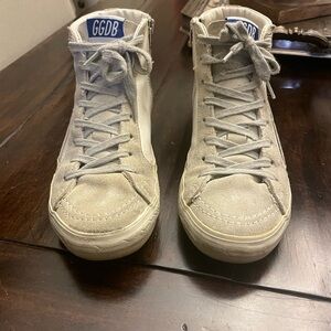 Golden Goose Gray High-Top Sneakers